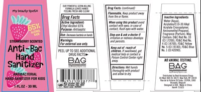 Image Description (Anti Bac Hand Sanitizer Mixed Strawberry Scented 30 mL 236 mL 65vv)